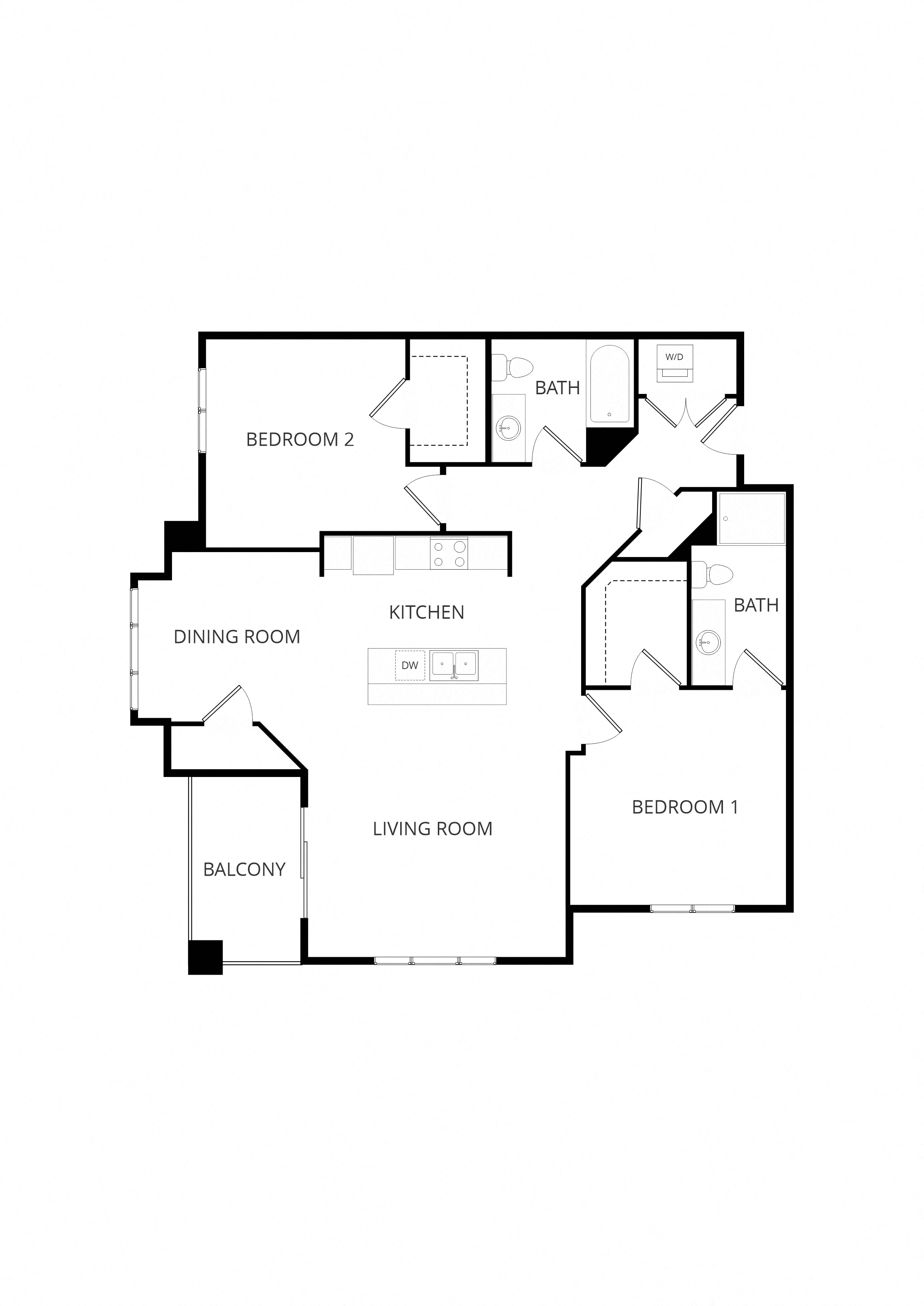 2x2 A floor plan